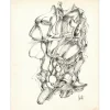 MORETTI Raymond - Dessin original à l'encre "Composition GD08" 65x50cm