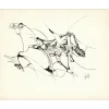 MORETTI Raymond - Dessin original à l'encre "Composition GD17" 50x65cm