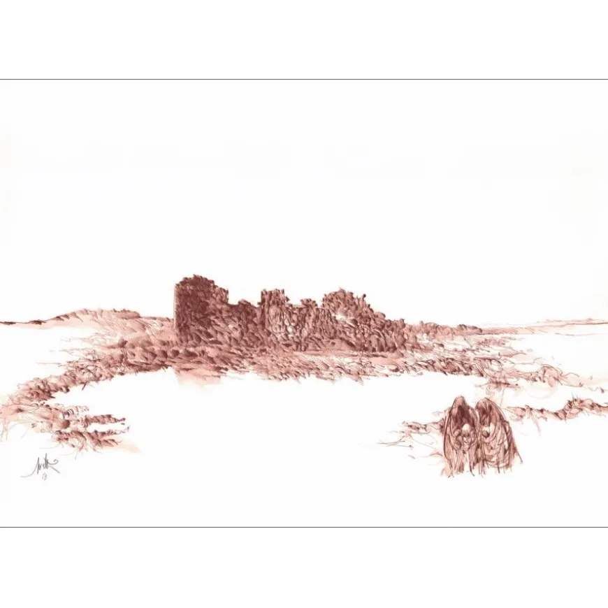 MORETTI Raymond - Lithographie originale "Composition 12" 52x75cm - 1982