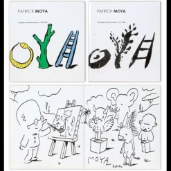 MOYA Patrick - Catalogue Raisonné (2 volumes) + Dessin original à l'encre
