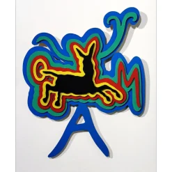 MOYA Patrick - Sculpture originale "Mulet Moya" - 1998 - 53x45cm