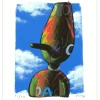 MOYA Patrick - Sérigraphie Rehaussée "Un artiste est nez" 30x27cm - 2011