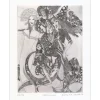 MULLER Françoise - Gravure originale à la pointe sèche "Barumini" 50x33cm - 1974
