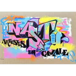 NASTY - Sérigraphie originale "Artiste en cavale édition" 40x60cm - 2022