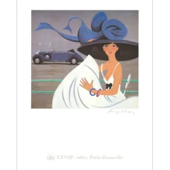 NOYER Denis-Paul - Affiche "Rallye Paris-Deauville" 66x51cm