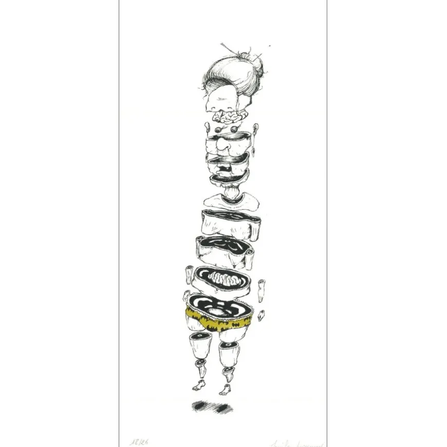 OH MAMIE! - Sérigraphie originale "BATMAMIE" 45x20cm