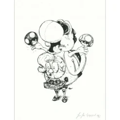 OH MAMIE! - Sérigraphie originale "Mamie Yoshi" 35x25cm