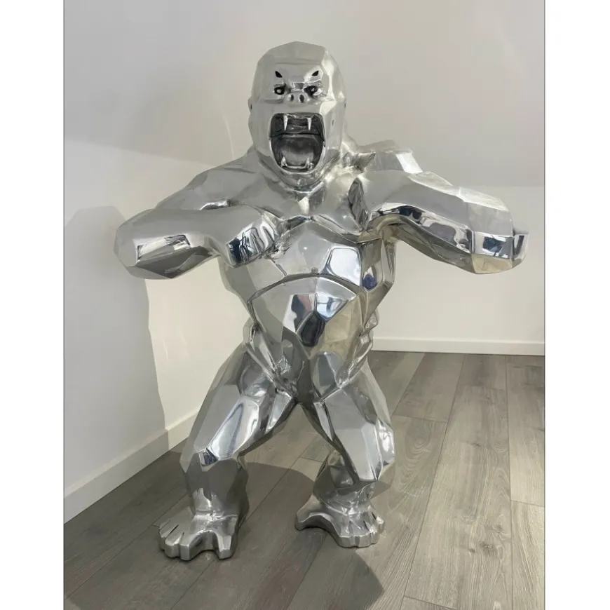 ORLINSKI Richard - Sculpture originale Aluminium "Wild Kong" - 110cm