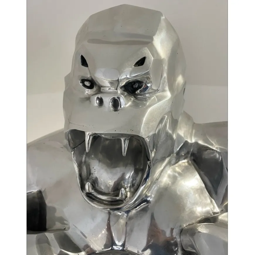 ORLINSKI Richard - Sculpture originale Aluminium "Wild Kong" - 110cm