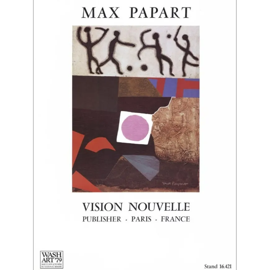 PAPART Max - Affiche "Vision Nouvelle, Publisher, Paris, France" 72x52cm - 1979