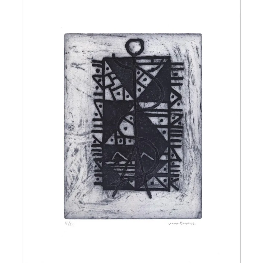 PAPART Max - Gravure originale "Andreï ROUBLEV" 41x33cm - 1973