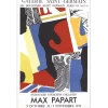 PAPART Max - Lithographie "Exposition Galerie St Germain, Paris" 78x50cm - 1974