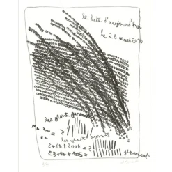 PARANT Jean-Luc - Lithographie originale "Les yeux ouverts" 57x38cm - 2013