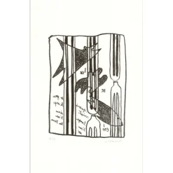PARANT Jean-Luc - Lithographie originale "Quand les yeux voient..." 55x35cm - 2013