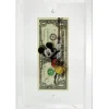 PAZBLANDINA - Dessin original sur Dollar $ "Mickey" 6,6x15,6cm - 2025