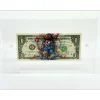 PAZBLANDINA - Dessin original sur Dollar $ "Mario Rainbow" 6,6x15,6cm - 2025