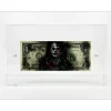 PAZBLANDINA - Dessin original sur Dollar $ "Joker" 6,6x15,6cm - 2024