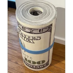 PAZBLANDINA - Sculpture originale "Liasse de Dollars $" 61x31cm - 2022