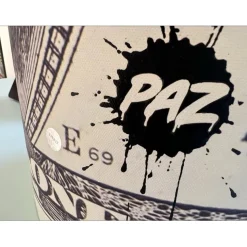 PAZBLANDINA - Sculpture originale "Liasse de Dollars $" 61x31cm - 2022