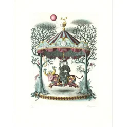PEYNET Raymond - Gravure originale "Les signes du Zodiaque, Taureau" 76x55cm - 1985
