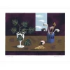 PICART LE DOUX Jean - Lithographie originale "Les pipes" 54x72cm