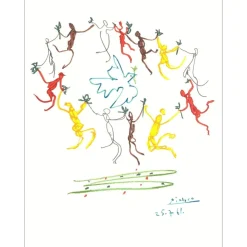 PICASSO Pablo - Lithographie "Ronde de la Jeunesse" 65x50cm