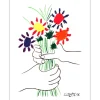 PICASSO Pablo - Lithographie "Bouquet" 65x50cm