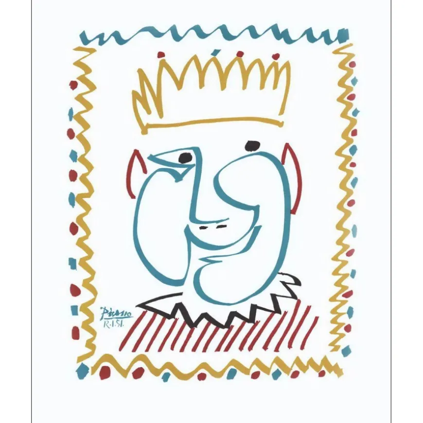 PICASSO Pablo - Lithographie "Carnaval 1951" 49x40cm