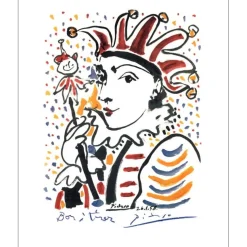 PICASSO Pablo - Lithographie "Carnaval 1958" 49x40cm