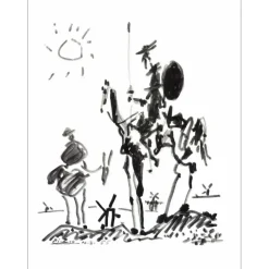 PICASSO Pablo - Lithographie "Don Quichotte" 65x50cm