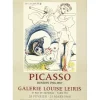 PICASSO Pablo - Lithographie "Exposition Galerie Louise Leiris, Paris" 71x50cm - 1968