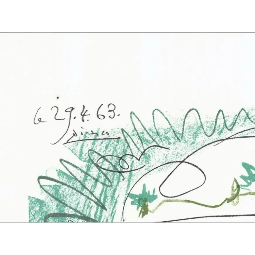 PICASSO Pablo - Lithographie "Maternité, Femme et enfant" 90x64cm