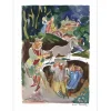 PLANSON André - Lithographie originale "Le meunier, son fils et l'âne" 38x28cm - 1961