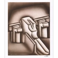 POLI Jacques - Lithographie originale "Composition 04" 40x32cm - 1978