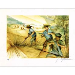 POULET Raymond - Lithographie originale "Les Quatre Saisons 07" 54x76cm - 1980