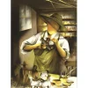 POULET Raymond - Lithographie originale "Le Santonnier" 37x27cm - 1984