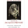 PRÉVERT Jacques - Lithographie "Exposition Château Grimaldi, Musée d'Antibes" 67x46cm - 1963