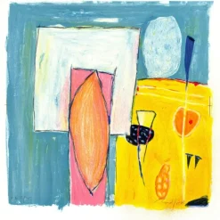 RADFORD Robert - Lithographie originale "Composition 01" 52x53cm