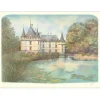 RAFFLEWSKI Rolf - Lithographie originale "Château d'Azay le rideau" 54x75cm - Ex 1/250