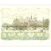 RAFFLEWSKI Rolf - Lithographie originale "Paris, l'île de la cité et le pont-neuf" 50x65cm