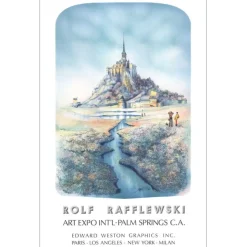 RAFFLEWSKI Rolf - Lithographie "Exposition Art Expo, Palm Springs" 87x56cm - 1979