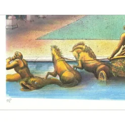RAFFLEWSKI Rolf - Lithographie originale "Château de Versailles, le bassin d’Apollon" 54x75cm