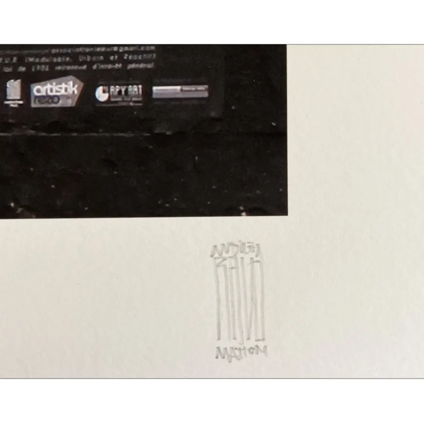 RAVO MATTONI Andrea - Lithographie "Le MUR" 50x70cm - 2024