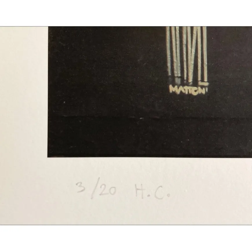 RAVO MATTONI Andrea - Lithographie "Le MUR" 50x70cm - 2024