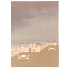 RETIVAT Annie - Lithographie originale "Confidences" 75x56cm