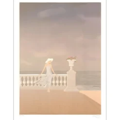 RETIVAT Annie - Lithographie originale "Etretat" 75x56cm