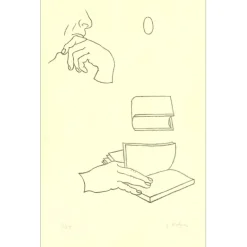 ROHNER Georges - Lithographie originale "Le lecteur - 2" 51x33cm
