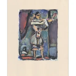 ROUAULT Georges - Héliogravure "Pierrot blanc" 42x33cm - 1943