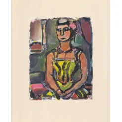 ROUAULT Georges - Héliogravure "Madame Yxe" 42x33cm - 1943