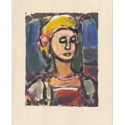 ROUAULT Georges - Héliogravure "Margot" 42x33cm - 1943